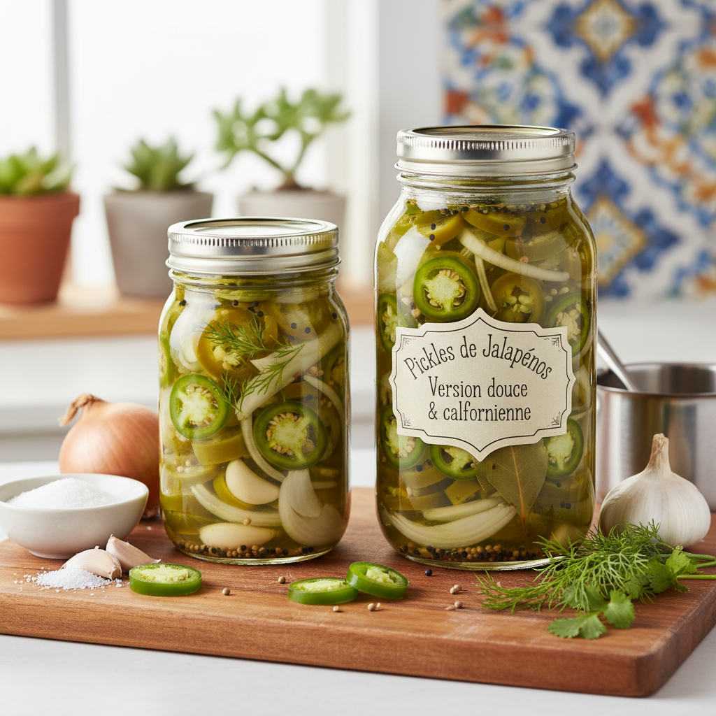 Pickles de Jalapeños – Version douce & californienne